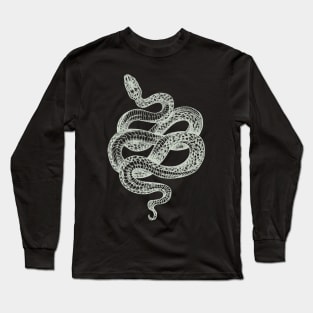 Wicked Snake Drawing Long Sleeve T-Shirt